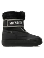 Buty dla chłopców - Moon Boot Śniegowce Junior Park Strap 80D3440030 Czarny - miniaturka - grafika 1