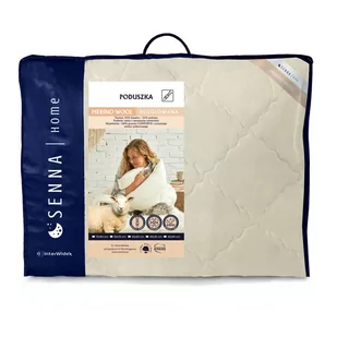 INTER WIDEX Sp. z o. o. Poduszka 70×80 MERINO WOOL Wełna z Merynosów Krem 1213672 - Poduszki dekoracyjne - miniaturka - grafika 1