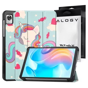 Etui z klapką obudowa Alogy Book Cover do Realme Pad Mini 8.7 Jednorożec - Etui do tabletów - miniaturka - grafika 1