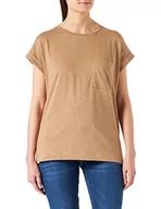 Koszulki i topy damskie - BOSS T-shirt damski C_esafia, Medium Beige260, L - miniaturka - grafika 1