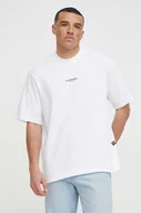 Koszulki męskie - G-Star Raw t-shirt bawełniany męski kolor biały z aplikacją - miniaturka - grafika 1