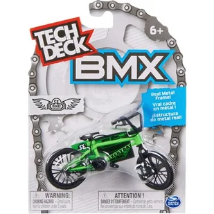Tech Deck mały zestaw fingerbike BMX mini rower na palce zielony SE Bikes + naklejki - Samochody i pojazdy dla dzieci - miniaturka - grafika 1