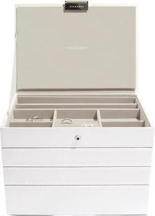 Szkatułka na biżuterię Stackers poczwórna classic biała - Pudełka i szkatułki - miniaturka - grafika 1