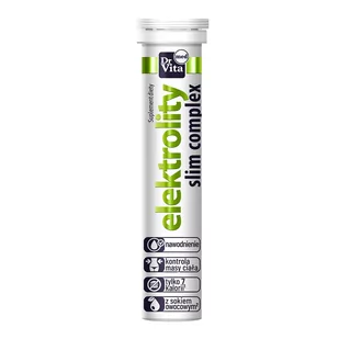 Elektrolity Slim Complex z sokiem suplement diety 20 tabletek musujących - Suplementy naturalne - miniaturka - grafika 1