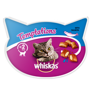 Suplementy i witaminy dla kotów - Whiskas Temptations Łosoś - miniaturka - grafika 1