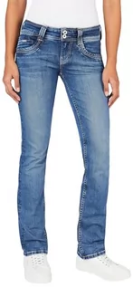 Spodnie damskie - Pepe Jeans Dżinsy damskie generacji, niebieskie (denim-XV6), 33W/32L, Niebieski (Denim-xv6), 33W / 32L - grafika 1