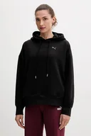 Bluzy damskie - Puma bluza damska kolor czarny z kapturem 688151 - miniaturka - grafika 1