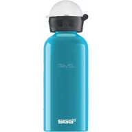 Akcesoria turystyczne - Sigg KBT Waterfall L, wylot bezpieczne, wolne od BPA, aluminium, turkusowy dzieci butelka do picia, Aqua, 0.4 L 8689.30 - miniaturka - grafika 1