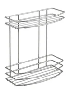Półki łazienkowe - Aqualine Chrome Line - Podwójna półka druciana, chrom 37014 - miniaturka - grafika 1