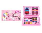 Kredki, ołówki, pastele i pisaki - Zestaw do malowania, 42 szt. Walizka Kredki Farbki - miniaturka - grafika 1