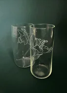 Szklanki - PRZEDNÓWEK - dwie szklanki z Żonkilami - miniaturka - grafika 1
