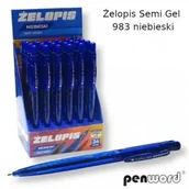 Długopisy - Żelopis Semi Gel niebieski (24szt) - Penword - miniaturka - grafika 1