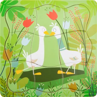 Układanka warstwowa - Kaczuszki / Small Foot Design - Układanki dla dzieci - miniaturka - grafika 1