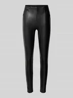 Legginsy - Spodnie o kroju slim fit z imitacji skóry z elastycznym pasem model ‘JESSIE’ - miniaturka - grafika 1