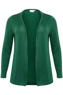 Swetry damskie - Kaffe Curve Plus Size damski otwarty kardigan długi rękaw regularny krój, Awenturyna, L duże rozmiary - miniaturka - grafika 1