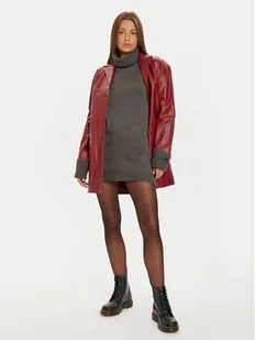 Brave Soul Sukienka dzianinowa LKD-555BELLACHAR Szary Loose Fit - Sukienki - miniaturka - grafika 1