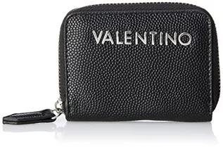 Portfele - Mario Valentino Valentino by Kobiety Divina pebbled zip wokół torby Czarny, Nero, Talla única - grafika 1