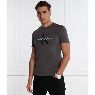 Koszulki męskie - CALVIN KLEIN JEANS T-shirt | Slim Fit - grafika 1