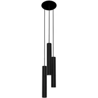 Lampy sufitowe - Nowodvorski LAMPA wisząca EYE L 8917 minimalistyczna OPRAWA metalowy ZWIS tuby kaskada czarna - miniaturka - grafika 1
