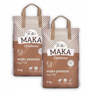 ToTa! Mąka pszenna typ 750 chlebowa 5 kg x2 sztuk - Mąka - miniaturka - grafika 1