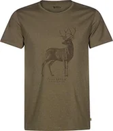 Koszulki męskie - FJÄLLRÄVEN FJALLRAVEN męski podkoszulek Deer Print T-shirt M szary asfaltowy X-S F87223-Tarmac-XS - miniaturka - grafika 1