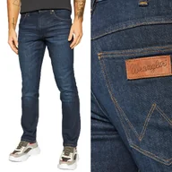 Spodnie męskie - Wrangler Greensboro Dark Fever Granatowe W38 L30 - miniaturka - grafika 1