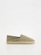 Espadryle damskie - Reserved - Zamszowe espadryle - jasny zielony - miniaturka - grafika 1