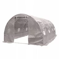 Agrowłókniny - 4iQ Tunel Foliowy Szklarnia 3x6m PREMIUM z Siatką PE - miniaturka - grafika 1