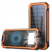 Powerbanki - Powerbank Solarny 4Xusb 20000Mah 20W Indukcja Ip65 - miniaturka - grafika 1