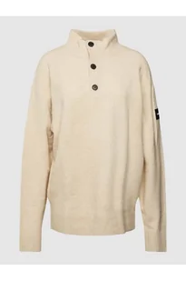 Sweter z dzianiny ze stójką - CK Calvin Klein - Swetry męskie - miniaturka - grafika 1