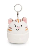 Plecaki - Breloczek Chill-NICI kot 8cm - biały - Pluszowy towarzysz przytulanka z kółkiem na klucze do smyczy, torby lub plecaka 61751 - miniaturka - grafika 1