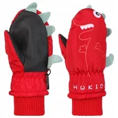 Rękawiczki dla dzieci - Rękawiczki Dziecięce Narciarskie Ortalionowe Zimowe Grube Ciepłe MORAJ 17CM - miniaturka - grafika 1