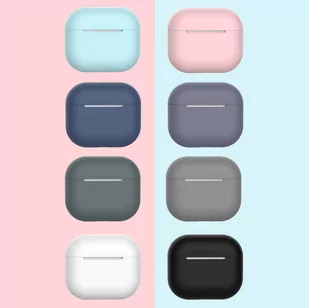 Etui do AirPods 3 silikonowy miękki pokrowiec na słuchawki biały (case C) - Etui i futerały do telefonów - miniaturka - grafika 4