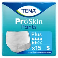 Bielizna lecznicza - Tena Pants ProSkin, majtki chłonne, rozmiar S, 65-85 cm, Plus, 15 sztuk - miniaturka - grafika 1