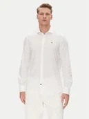 Koszule męskie - Tommy Hilfiger Koszula MW0MW39282 Biały Slim Fit - miniaturka - grafika 1