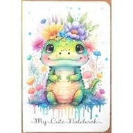 Szkolne artykuły papiernicze - Notatnik140x95/64K kratka Krokodyl FRESH - miniaturka - grafika 1