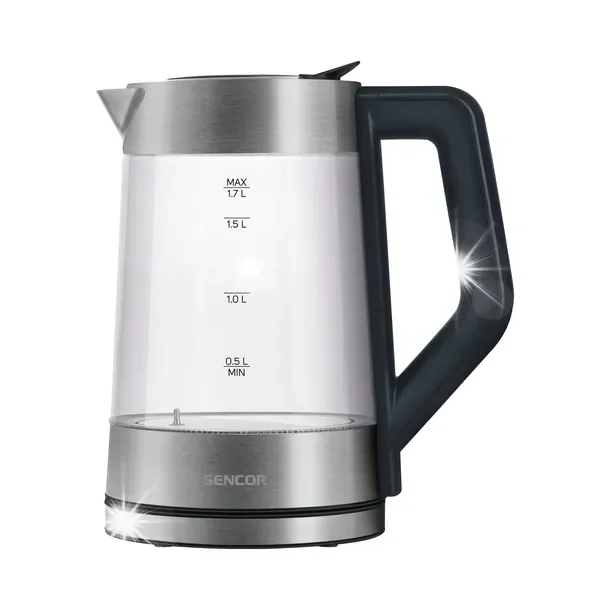 Czajnik elektryczny Sencor SWK 1795SS 1,7L 2200W Szklany Srebrny LED