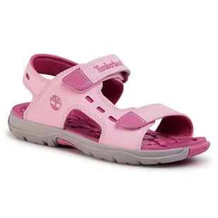 Timberland Sandały Moss Jump 2 Strap Sandal TB0A2AJ3X821 Light Pink Nubuck - Sandały damskie - miniaturka - grafika 1