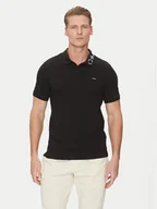Koszulki męskie - Calvin Klein Polo K10K114474 Czarny Regular Fit - miniaturka - grafika 1