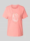 Koszulki i topy damskie - T-shirt o kroju regular fit z czystej bawełny - miniaturka - grafika 1