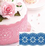 Dodatki do ciast w proszku - Art-Sweet, Dekoracje do tortu, koronka cukrowa, niebieska, Aster - miniaturka - grafika 1