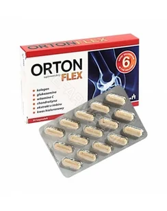 Lek AM. ORTON FLEX - 30 kaps. 8889011 - Ochrona stawów - miniaturka - grafika 3