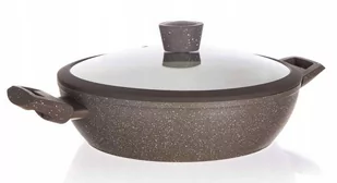 PATELNIA GŁĘBOKA GARNEK WOK 28 cm 3,7 L marmurkowa - Woki - miniaturka - grafika 1