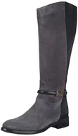 Kozaki damskie - Tommy Hilfiger HAMILTON 12C damskie kozaki z długą cholewką, czarny - Czarny asfalt Black 024-41 EU - miniaturka - grafika 1