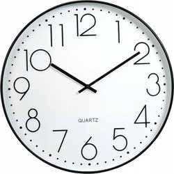 Zegar ścienny z czarną ramą, Ø 50 cm