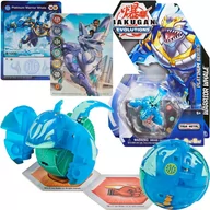 Figurki dla dzieci - Bakugan Evolutions Platinum figurka Aquos Warrior Whale + karty - miniaturka - grafika 1