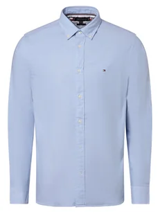 Tommy Hilfiger Koszula męska Mężczyźni Regular Fit Bawełna niebieski jednolity, M - Koszule męskie - miniaturka - grafika 1