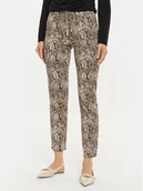 Spodnie damskie - Sisley Spodnie materiałowe 4ZJSLE03S Brązowy Slim Fit - miniaturka - grafika 1