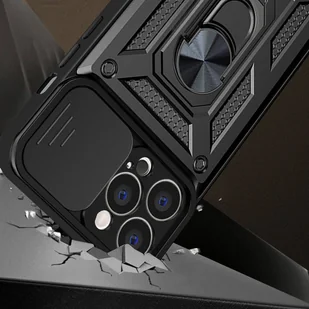 Hybrid Armor Camshield etui iPhone 14 Pro pancerny pokrowiec z osłoną na aparat niebieskie - Etui i futerały do telefonów - miniaturka - grafika 2