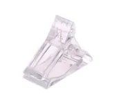 Zestawy do manicure i pedicure - Zaciskarka poprzeczna do tunelu tipsów szablonów plastikowy klips przezroczysty - miniaturka - grafika 1